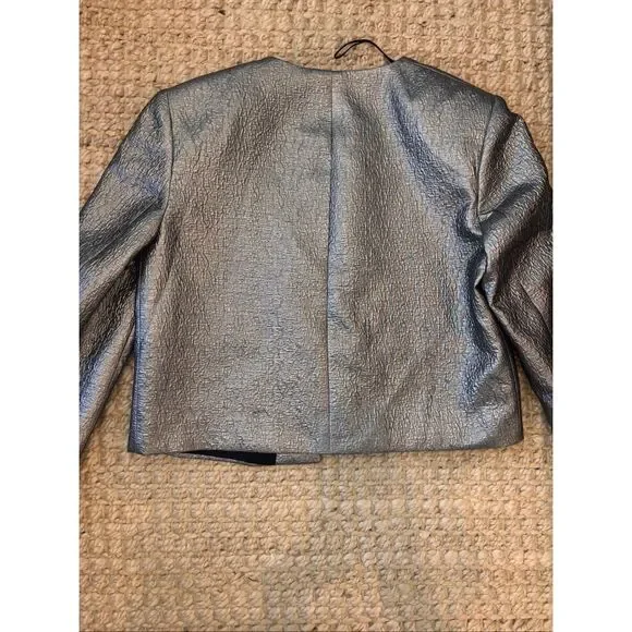 NWT Zara silver coated jacket, Med $80 A40 - Picture 8 of 8